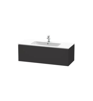 Duravit LC614308080 L-Cube 48" Wall Mount Single Bathroom Vanity with One Drawer in Graphite Super Matte