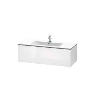 Duravit LC614308585 L-Cube 48" Wall Mount Single Bathroom Vanity with One Drawer in White High Gloss