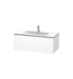 Duravit LC614201818 L-Cube 40 1/8" Wall Mount Single Bathroom Vanity with One Drawer in White Matte