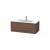 Duravit LC614202121 L-Cube 40 1/8" Wall Mount Single Bathroom Vanity with One Drawer in Walnut Dark