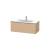 Duravit LC614203030 L-Cube 40 1/8" Wall Mount Single Bathroom Vanity with One Drawer in Natural Oak