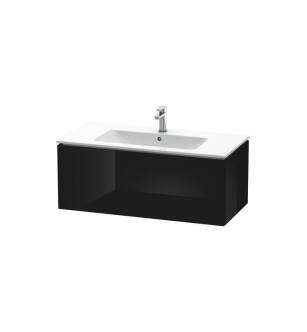 Duravit LC614204040 L-Cube 40 1/8" Wall Mount Single Bathroom Vanity with One Drawer in Black High Gloss