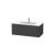 Duravit LC614204949 L-Cube 40 1/8" Wall Mount Single Bathroom Vanity with One Drawer in Graphite Matte