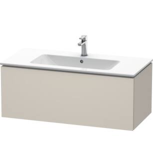 Duravit LC614209191 L-Cube 40 1/8" Wall Mount Single Bathroom Vanity with One Drawer in Taupe