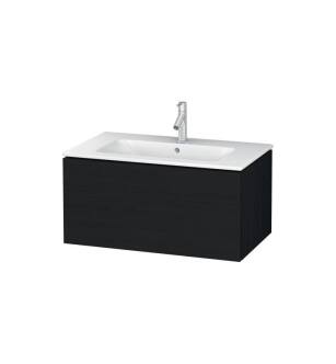 Duravit LC614101616 L-Cube 32 1/4" Wall Mount Single Bathroom Vanity with One Drawer in Black Oak