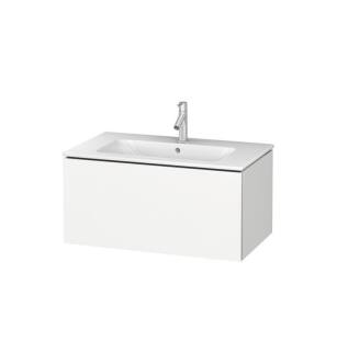 Duravit LC614101818 L-Cube 32 1/4" Wall Mount Single Bathroom Vanity with One Drawer in White Matte