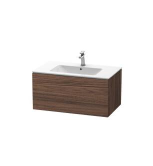Duravit LC614102121 L-Cube 32 1/4" Wall Mount Single Bathroom Vanity with One Drawer in Walnut Dark