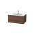 Duravit LC614102121 L-Cube 32 1/4" Wall Mount Single Bathroom Vanity with One Drawer in Walnut Dark