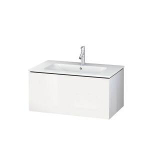 Duravit LC614102222 L-Cube 32 1/4" Wall Mount Single Bathroom Vanity with One Drawer in White High Gloss