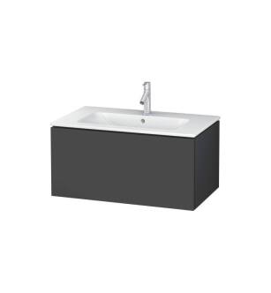 Duravit LC614104949 L-Cube 32 1/4" Wall Mount Single Bathroom Vanity with One Drawer in Graphite Matte