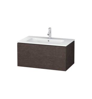 Duravit LC614107272 L-Cube 32 1/4" Wall Mount Single Bathroom Vanity with One Drawer in Dark Brushed Oak
