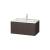 Duravit LC614107272 L-Cube 32 1/4" Wall Mount Single Bathroom Vanity with One Drawer in Dark Brushed Oak