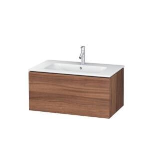 Duravit LC614107979 L-Cube 32 1/4" Wall Mount Single Bathroom Vanity with One Drawer in Natural Walnut
