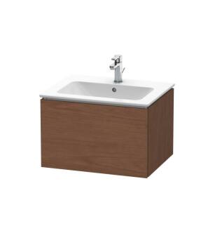 Duravit LC614001313 L-Cube 24 3/8" Wall Mount Single Bathroom Vanity with One Drawer in American Walnut