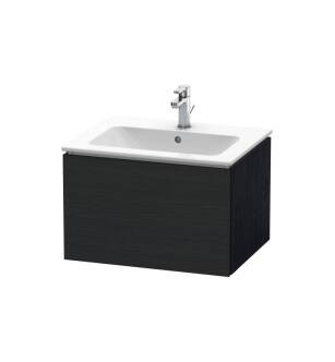 Duravit LC614001616 L-Cube 24 3/8" Wall Mount Single Bathroom Vanity with One Drawer in Black Oak