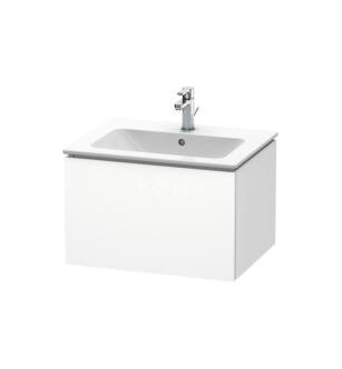 Duravit LC614001818 L-Cube 24 3/8" Wall Mount Single Bathroom Vanity with One Drawer in White Matte