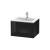 Duravit LC614004040 L-Cube 24 3/8" Wall Mount Single Bathroom Vanity with One Drawer in Black High Gloss