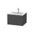 Duravit LC614004949 L-Cube 24 3/8" Wall Mount Single Bathroom Vanity with One Drawer in Graphite Matte