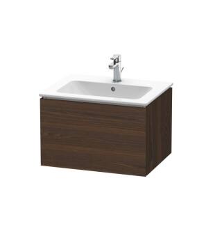 Duravit LC614006969 L-Cube 24 3/8" Wall Mount Single Bathroom Vanity with One Drawer in Walnut Brushed
