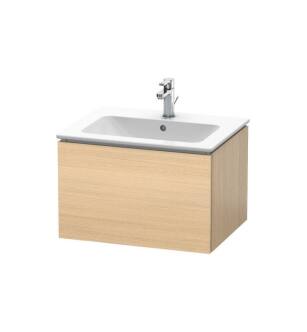 Duravit LC614007171 L-Cube 24 3/8" Wall Mount Single Bathroom Vanity with One Drawer in Mediterranean Oak