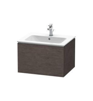 Duravit LC614007272 L-Cube 24 3/8" Wall Mount Single Bathroom Vanity with One Drawer in Dark Brushed Oak