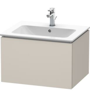 Duravit LC614009191 L-Cube 24 3/8" Wall Mount Single Bathroom Vanity with One Drawer in Taupe