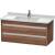 Duravit KT664507979 Ketho 39 3/8" Wall Mount Single Bathroom Vanity with Two Drawers in Natural Walnut