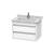 Duravit KT664301818 Ketho 25 5/8" Wall Mount Single Bathroom Vanity with Two Drawers in White Matte