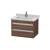 Duravit KT664302121 Ketho 25 5/8" Wall Mount Single Bathroom Vanity with Two Drawers in Walnut Dark