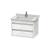 Duravit KT664302222 Ketho 25 5/8" Wall Mount Single Bathroom Vanity with Two Drawers in White High Gloss