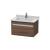 Duravit KT666402121 Ketho 31 1/2" Wall Mount Single Bathroom Vanity with One Drawer in Walnut Dark