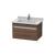 Duravit KT666302121 Ketho 25 5/8" Wall Mount Single Bathroom Vanity with One Drawer in Walnut Dark