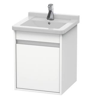 Duravit KT6662R1818 Ketho 17 3/8" Wall Mount Single Bathroom Vanity with One Door in White Matte