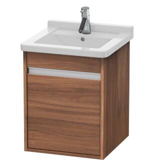 Duravit KT6662R7979 Ketho 17 3/8" Wall Mount Single Bathroom Vanity with One Door in Natural Walnut