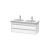 Duravit KT664901818 Ketho 45 1/4" Wall Mount Double Bathroom Vanity with Two Drawers in White Matte