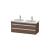 Duravit KT664902121 Ketho 45 1/4" Wall Mount Double Bathroom Vanity with Two Drawers in Walnut Dark