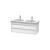 Duravit KT664902222 Ketho 45 1/4" Wall Mount Double Bathroom Vanity with Two Drawers in White High Gloss