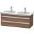 Duravit KT664907979 Ketho 45 1/4" Wall Mount Double Bathroom Vanity with Two Drawers in Natural Walnut