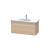 Duravit KT664803030 Ketho 39 3/8" Wall Mount Single Bathroom Vanity with Two Drawers in Natural Oak