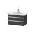 Duravit KT664704949 Ketho 31 1/2" Wall Mount Single Bathroom Vanity with Two Drawers in Graphite Matte