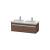 Duravit KT666902121 Ketho 45 1/4" Wall Mount Double Bathroom Vanity with One Drawer in Walnut Dark