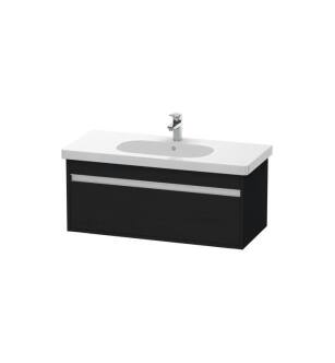 Duravit KT666801616 Ketho 39 3/8" Wall Mount Single Bathroom Vanity with One Drawer in Black Oak