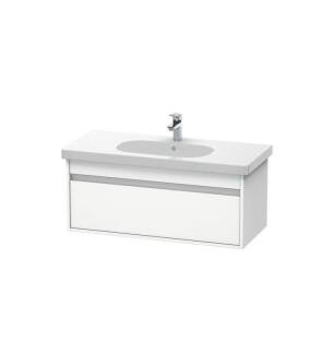 Duravit KT666801818 Ketho 39 3/8" Wall Mount Single Bathroom Vanity with One Drawer in White Matte