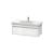 Duravit KT666802222 Ketho 39 3/8" Wall Mount Single Bathroom Vanity with One Drawer in White High Gloss