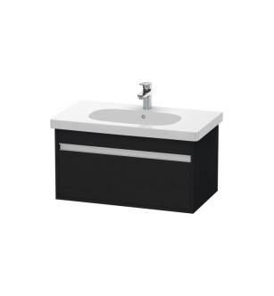 Duravit KT666701616 Ketho 31 1/2" Wall Mount Single Bathroom Vanity with One Drawer in Black Oak