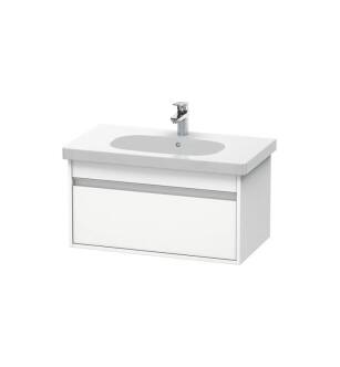 Duravit KT666701818 Ketho 31 1/2" Wall Mount Single Bathroom Vanity with One Drawer in White Matte