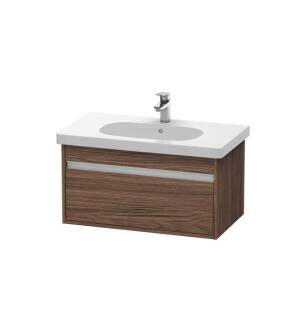 Duravit KT666702121 Ketho 31 1/2" Wall Mount Single Bathroom Vanity with One Drawer in Walnut Dark