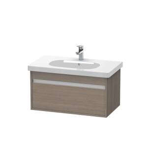 Duravit KT666703535 Ketho 31 1/2" Wall Mount Single Bathroom Vanity with One Drawer in Oak Terra