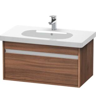 Duravit KT666707979 Ketho 31 1/2" Wall Mount Single Bathroom Vanity with One Drawer in Natural Walnut