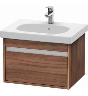 Duravit KT667007979 Ketho 23 5/8" Wall Mount Single Bathroom Vanity with One Drawer in Natural Walnut